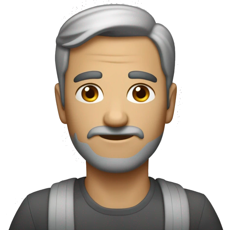 kare bıyıklı ve taranmış saçlı erkek ve beyaz tenli bir ikinci dünya savaş subayı  emoji