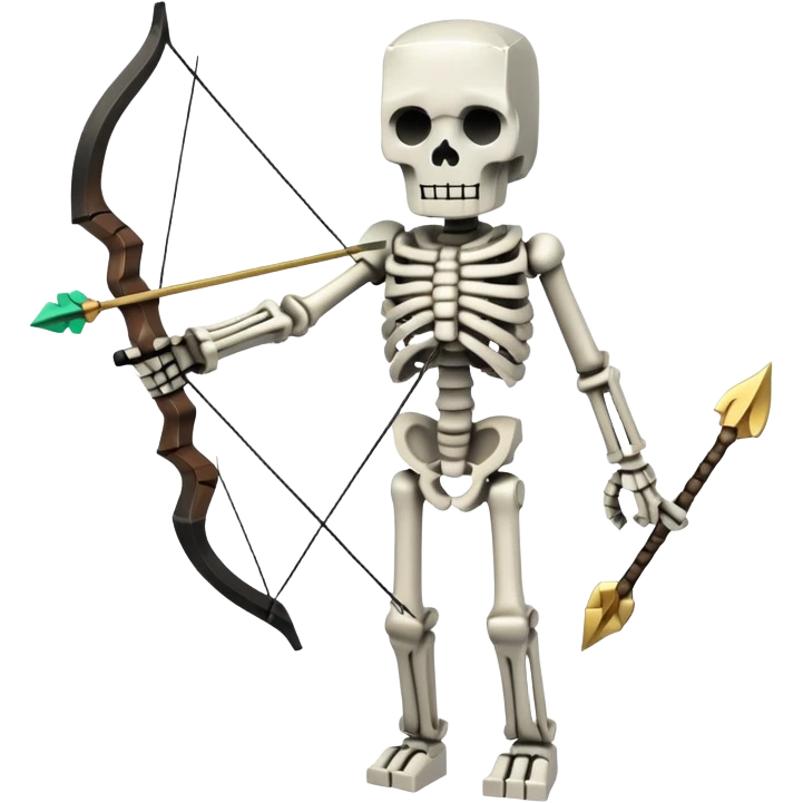 Minecraft skeleton emoji