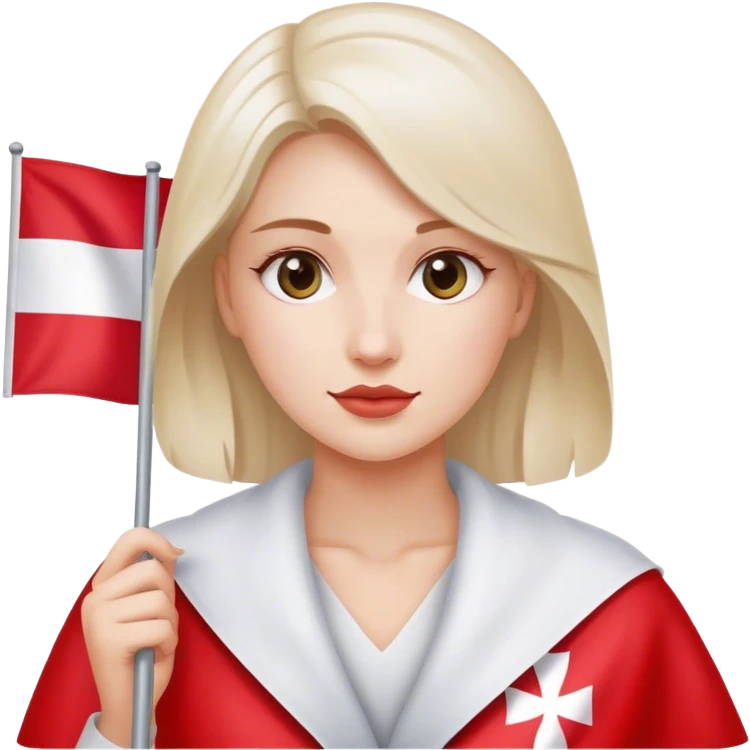 woman with poland flag emoji