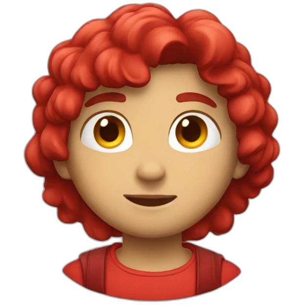 red halo emoji