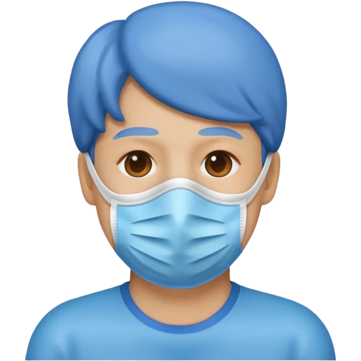 Lung disease blue emoji guy emoji