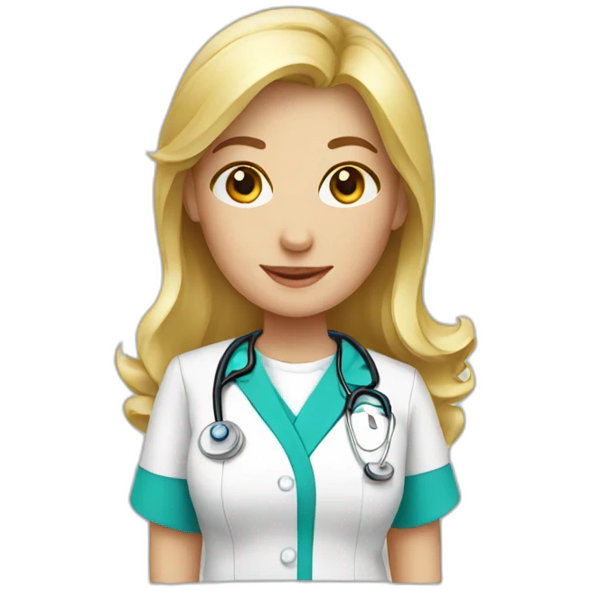 Nurse blond emoji