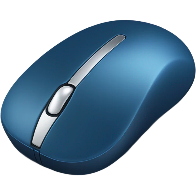 dark azure computer mouse click emoji