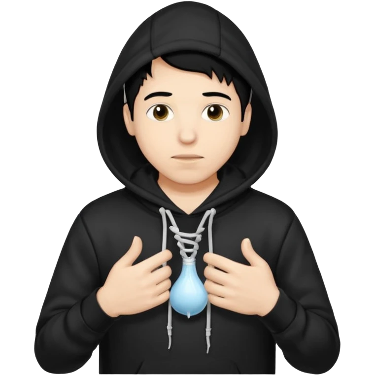 chce by to byla taka emotka 🙍‍♂️
chlopaka z czarnymi losami i czarna bluza z biaty.m
napisem "sperma" na srdoku i zeby od boku byla czyjas INNA reka od boku ciagnaca za sznurek od
kaptura od bluzy tej pierwszej osobyl emoji