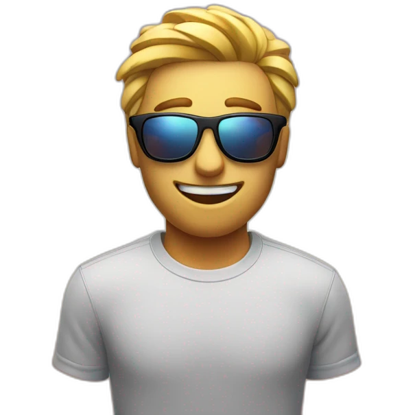 Youtube logo mit Sonnenbrille emoji