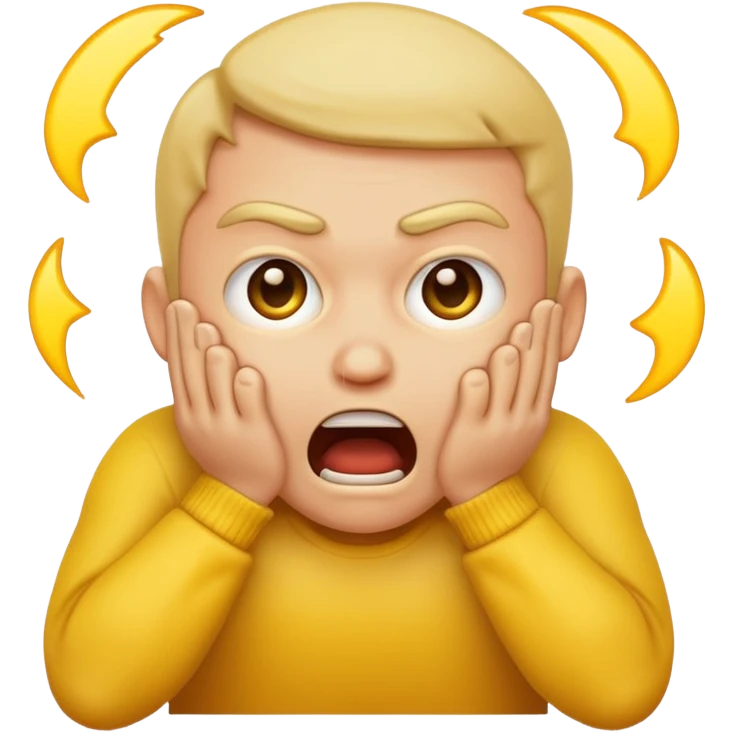 yellow emoji choking himself out in anger scary emoji