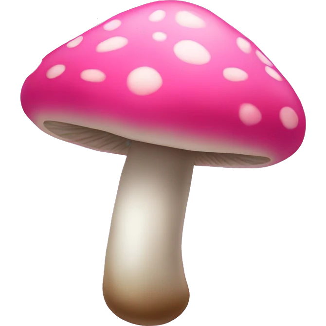 Pink mushroom emoji
