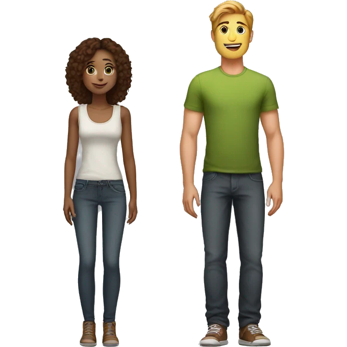 emoji depicting tall guy next to short girl emoji