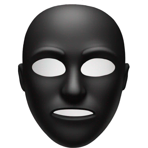 mask black smoke emoji