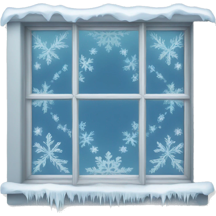 Window with frozen patterns emoji