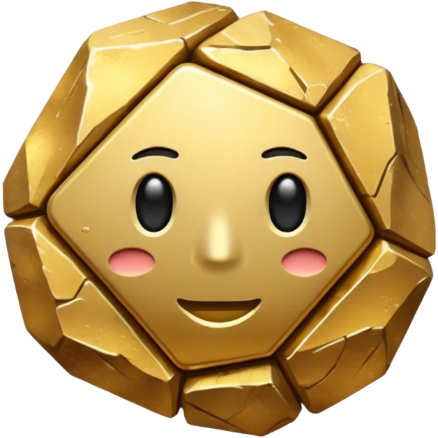 do  gold brut stone  emoji