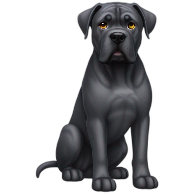Dog Cane Corso full body emoji