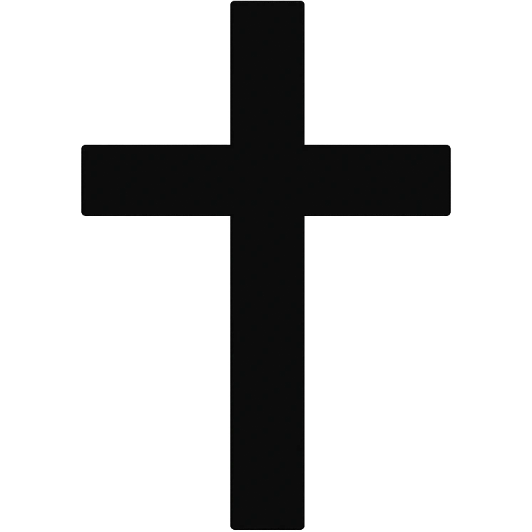 black cross emoji