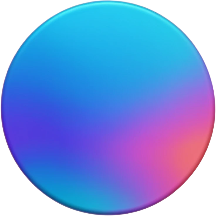 
coin color in in gradient of turquoise, blue, pink, purple, and coral metal texture
Rotate coin 90 degree  3d effect emoji