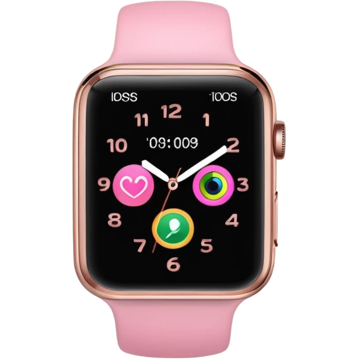 pink smart watch emoji