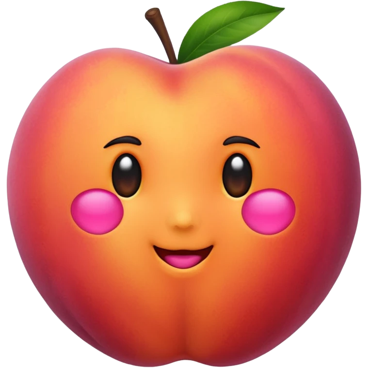 Peach juicy emoji
