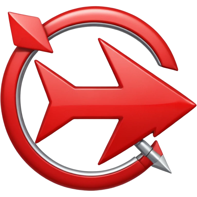 Red circle with a tilted arrow going through it emoji