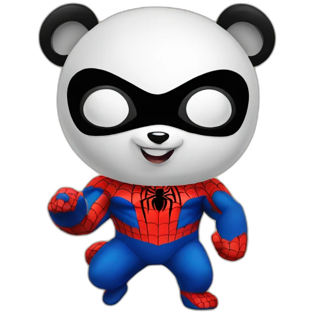 panda-spiderman emoji
