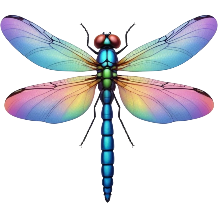 Peaceful Dragonfly color  emoji