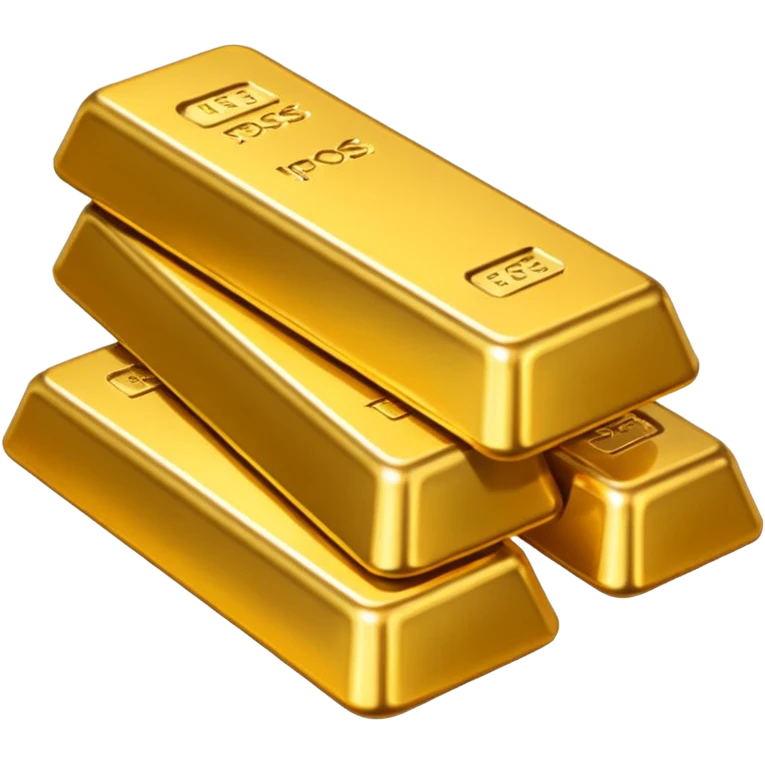 Many gold bars emoji