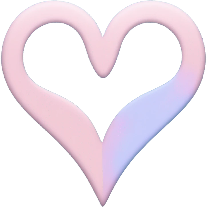 Pink and blue heart  emoji