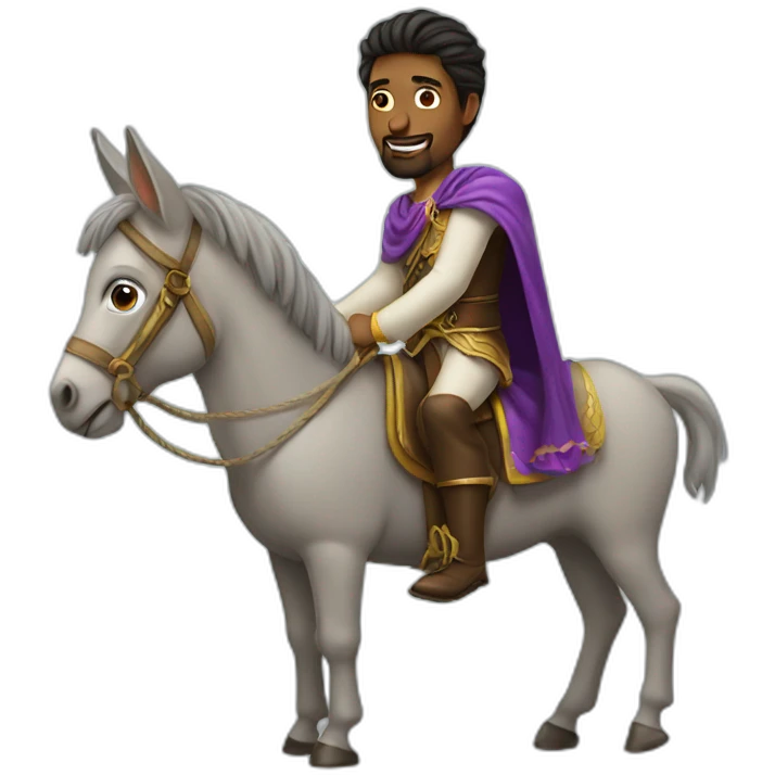 A prince cted on donkey emoji