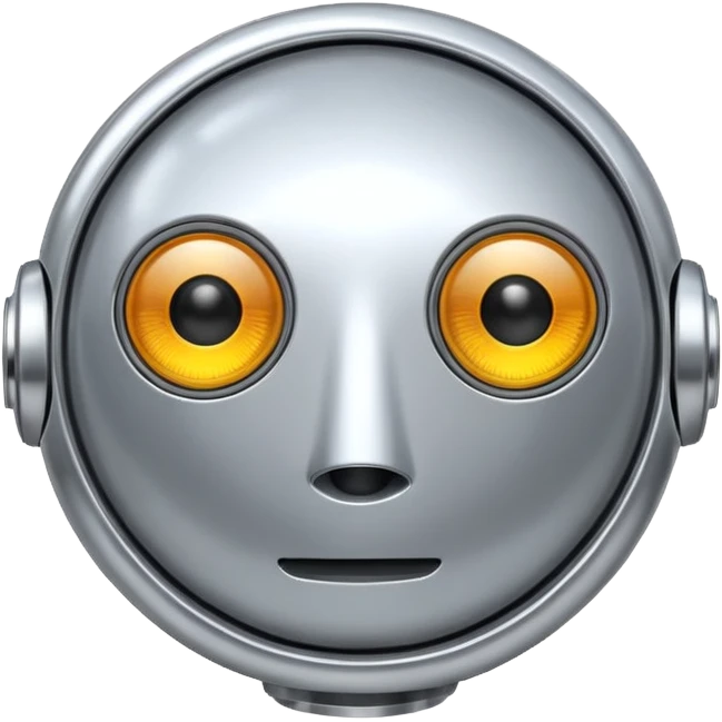 round one-eye robot emoji