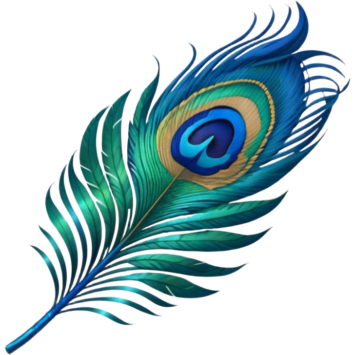 Peacock feather emoji emoji