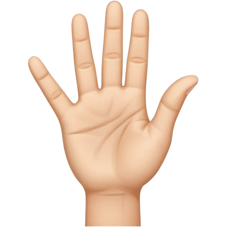 A hand where the palm is facing the towards the user and only the middle finger is bent in a 90 degree angle and rest of the 4 fingers are pointing upward emoji