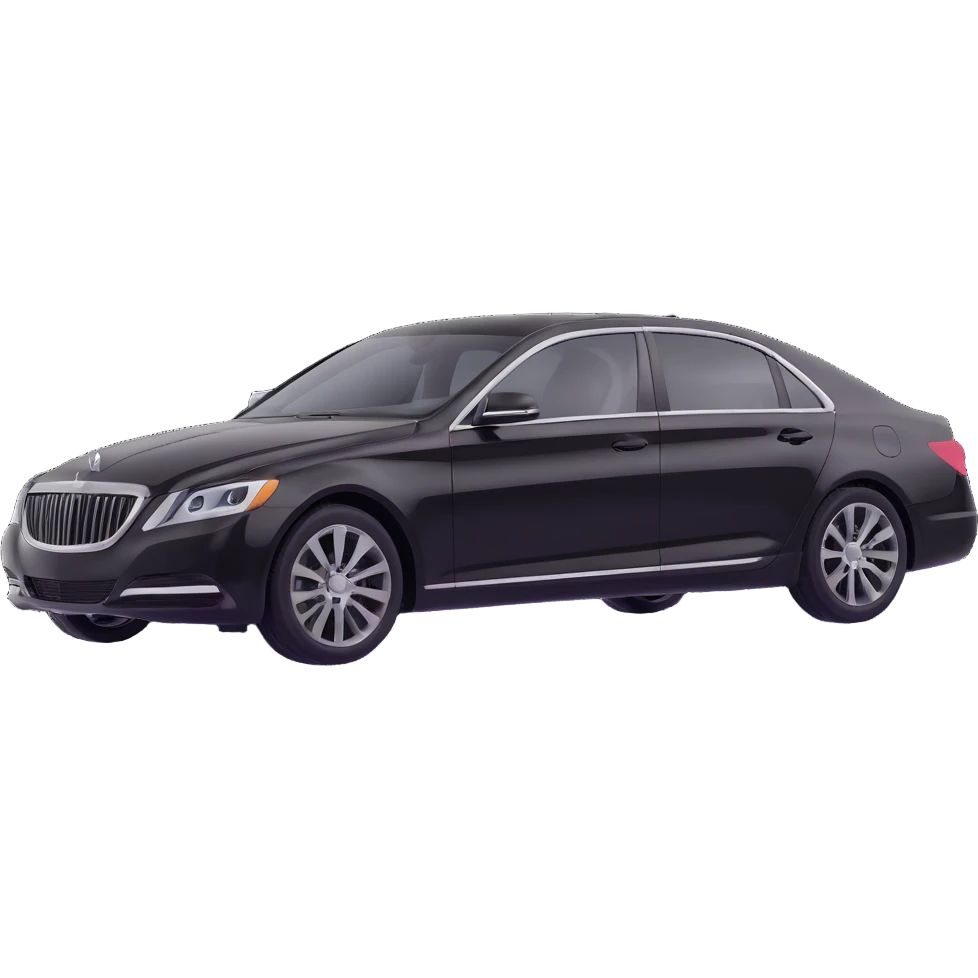 Place a clear plastic film beside the black luxury sedan, not touching the car, to show it is about to be applied, elegant 3D look emoji
