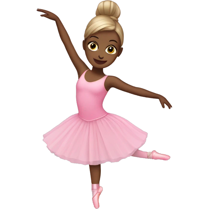 dancer with pink ballet emoji