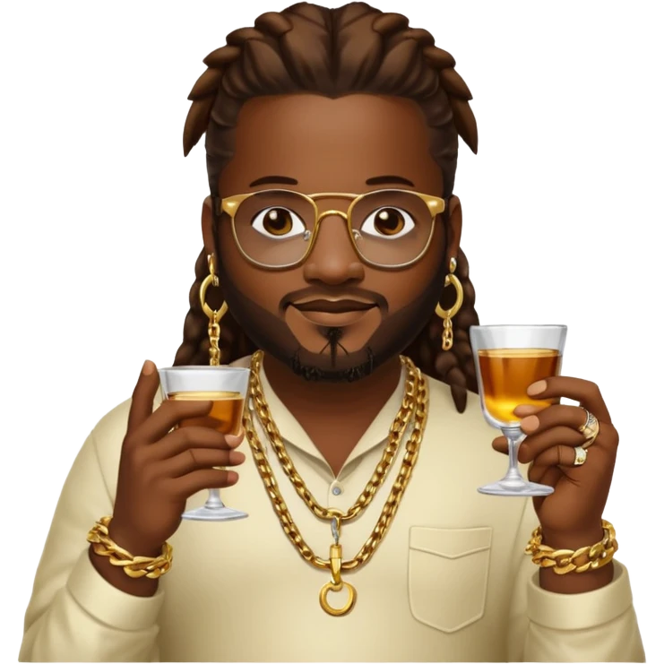 T-PAIN HOLDING A SHOTGLASS emoji