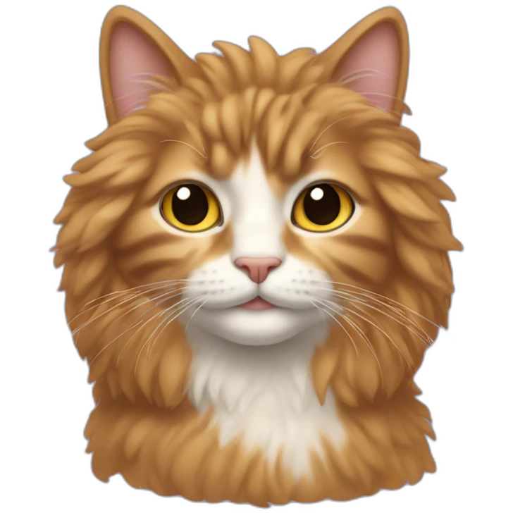 cat with afro hair emoji
