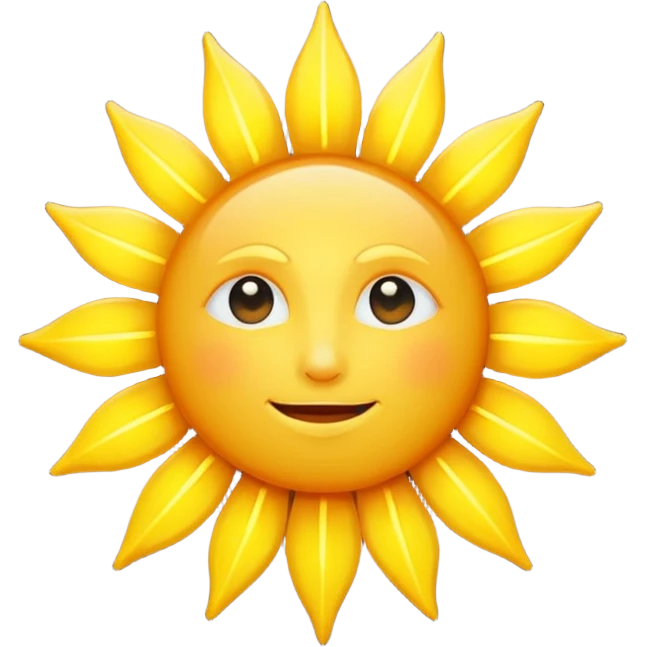 Sun emoji