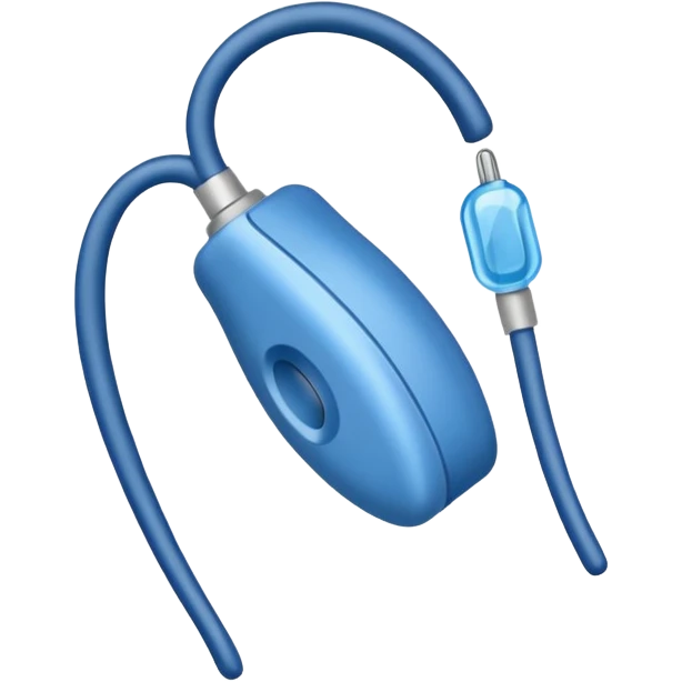 blue hearing aid emoji