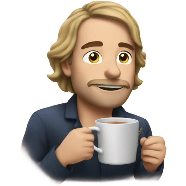 Charlie drinking tea emoji
