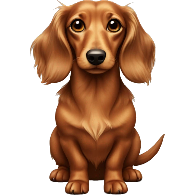 Longhaired dachshund  emoji