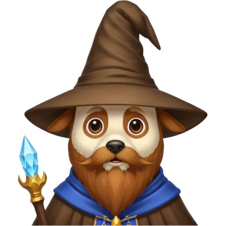 Dog wizard emoji