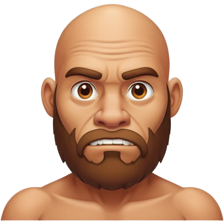 Bald caveman emoji