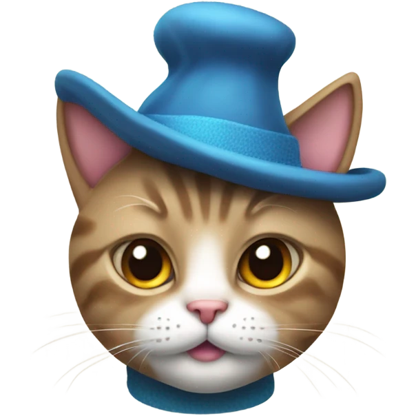 Cat in a hat emoji