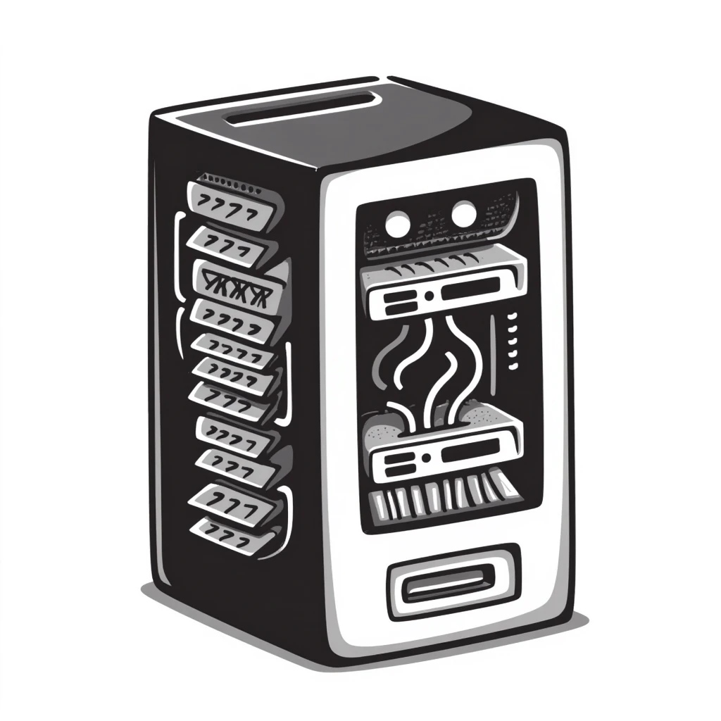 supercomputer node, hand drawn doodle style emoji
