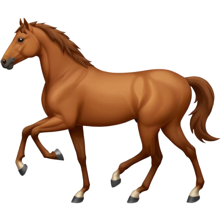 horse side view emoji