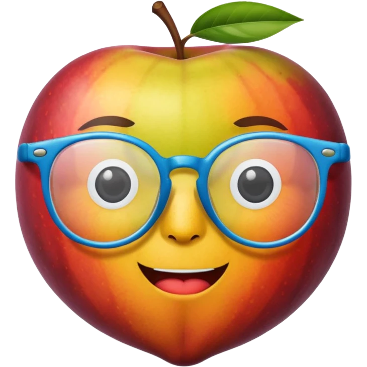 fruit with glasses emoji