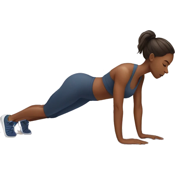 women at the gym doing plank emoji