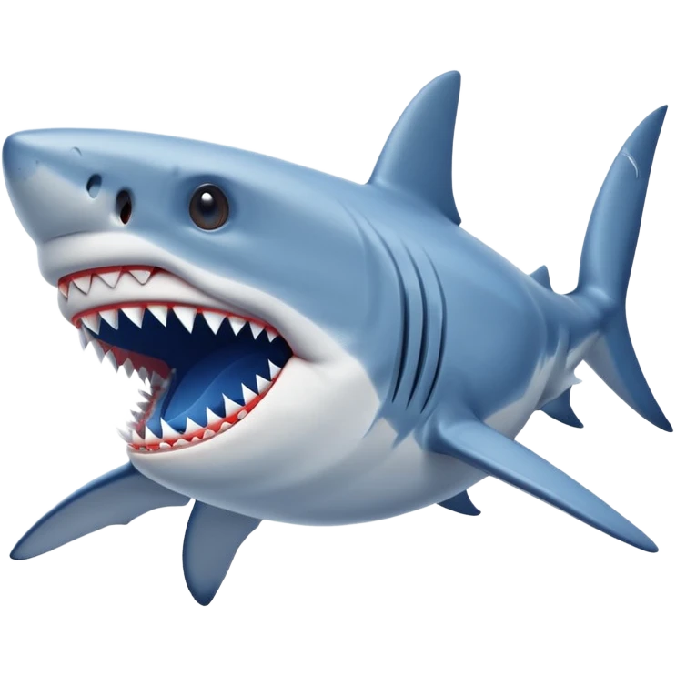 shark with blue Nike sneakers emoji