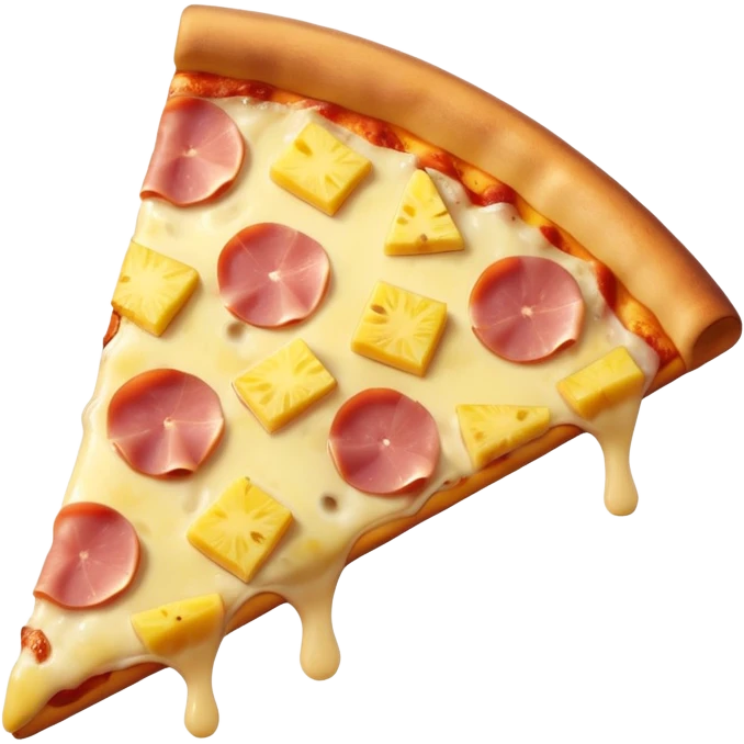 pizza Hawaiian slice (ham & pineapple) emoji