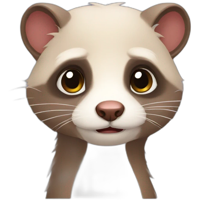 Furet triste emoji