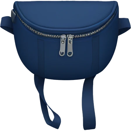 Navy blue fanny bag  emoji