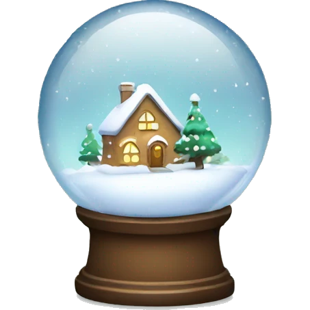 Christmas snowglobe emoji
