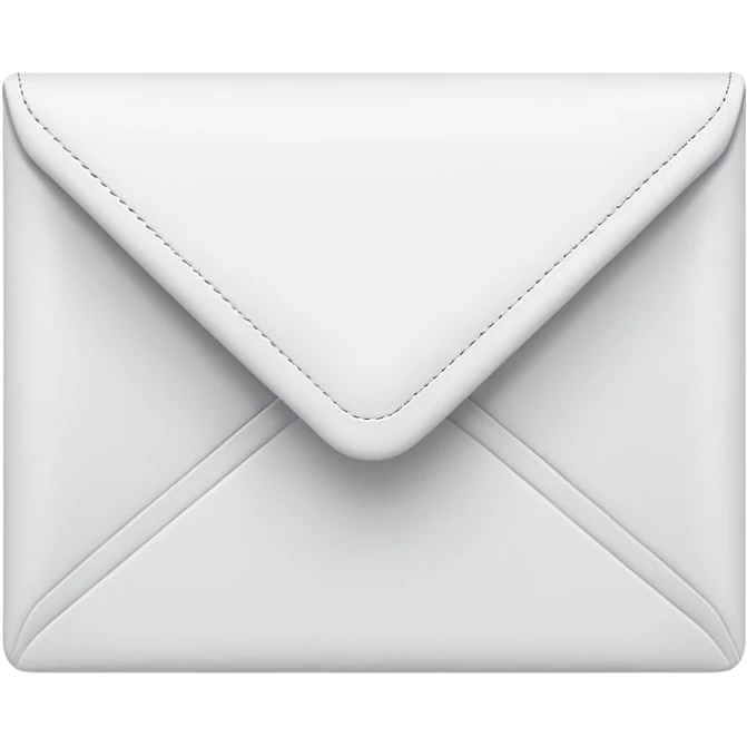 a minimalist email envelop, sleak  emoji